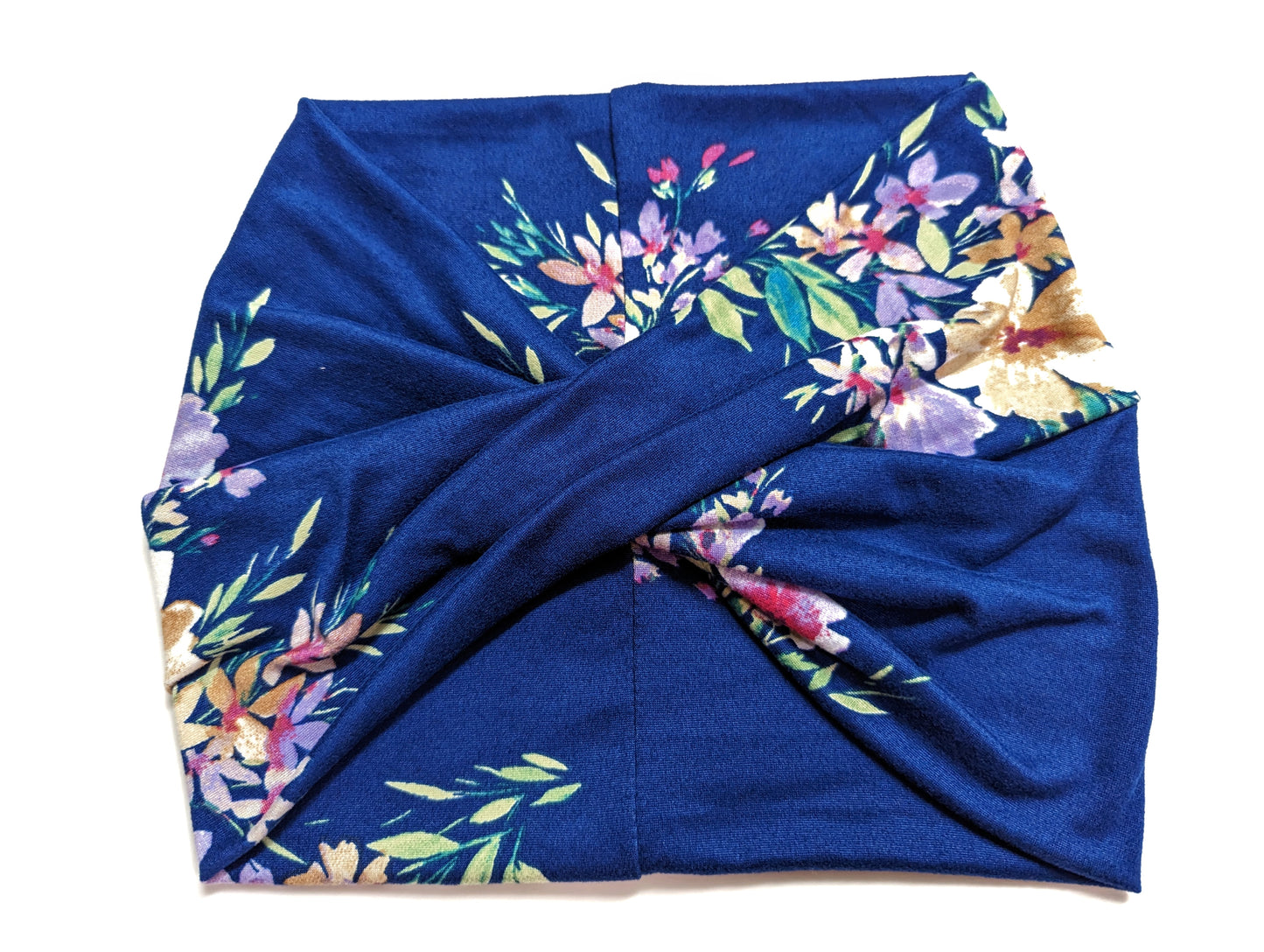 Navy Wildflower wide Headband
