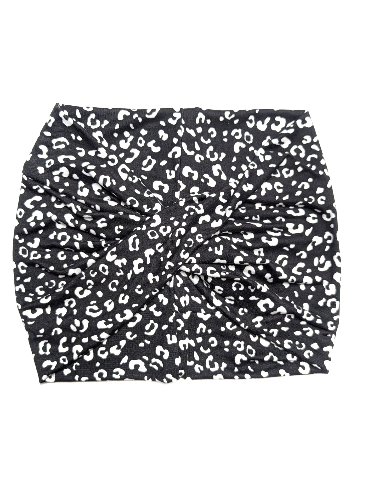 Black Leopard wide Headband
