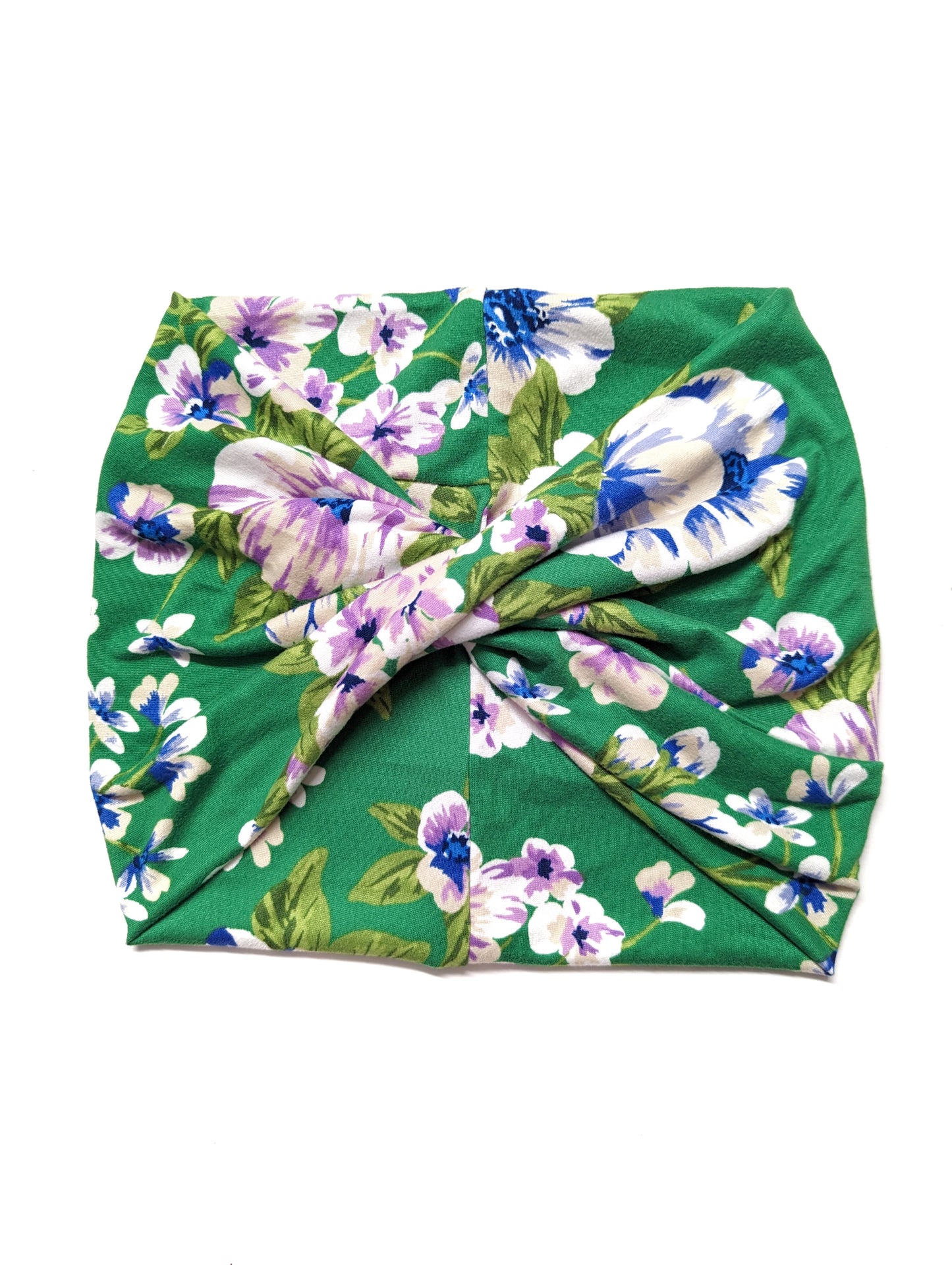 Green Floral wide Headband