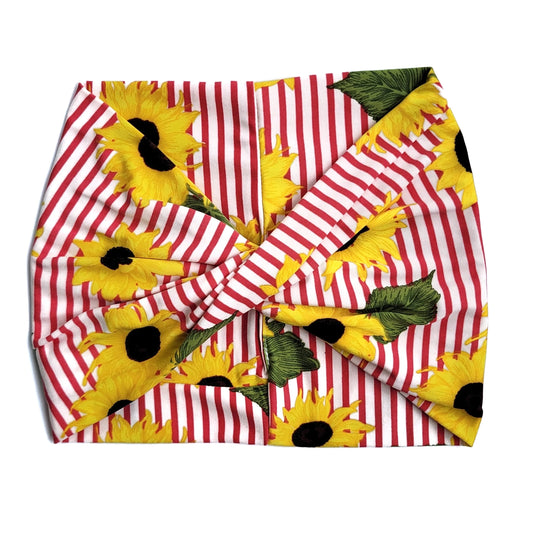 Yellow Sunflower wide Headband