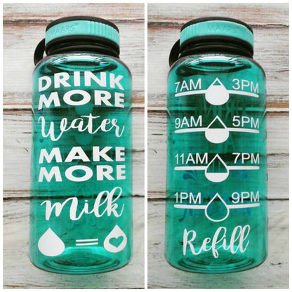 Drink More Water | Make More Milk - 34 OZ. Jug - Crunchy Love Co.
