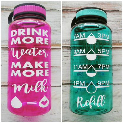 Drink more Water Make More Milk - 34 OZ. Jug - Crunchy Love Co.