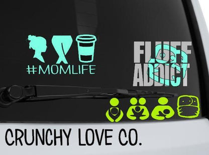 Mom Life Vinyl decal - Crunchy Love Co.