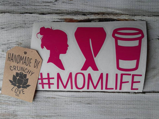 Mom Life Vinyl decal - Crunchy Love Co.